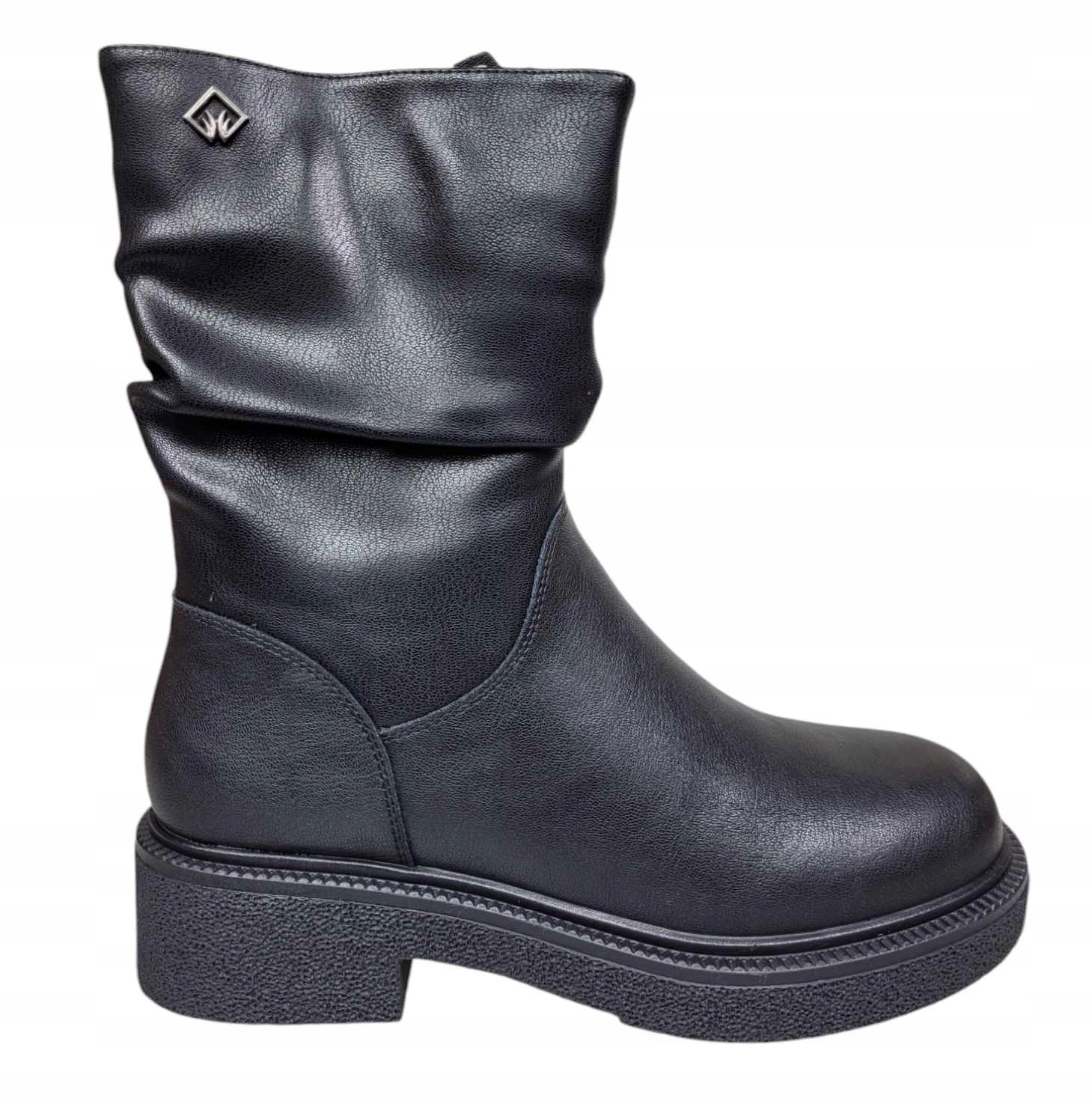 Cambell Kotníkové Boty Na Kostce 24-60316BK Černá vel.39