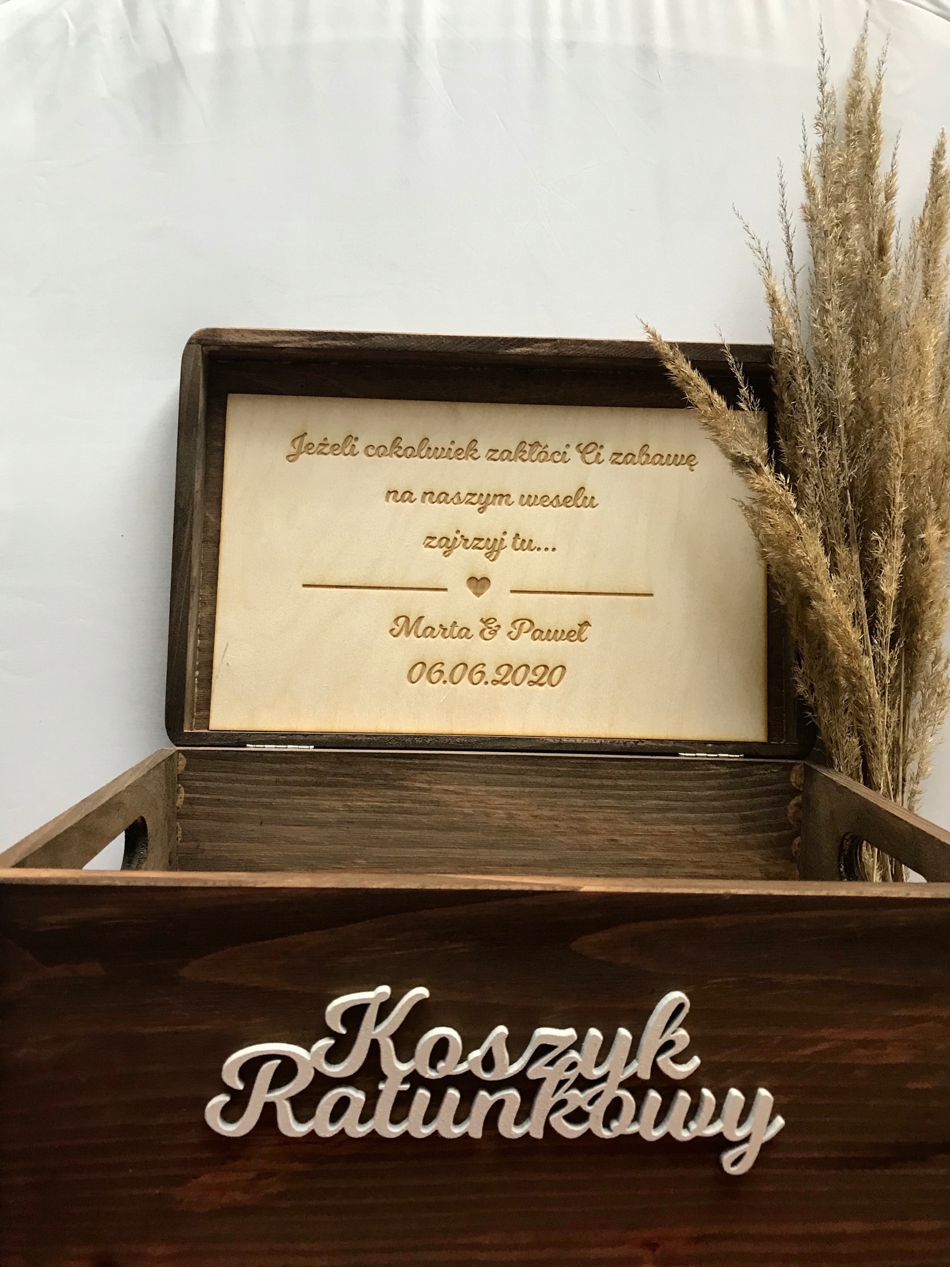 

Koszyk Ratunkowy dąb, wesele, ślub-personalizowany