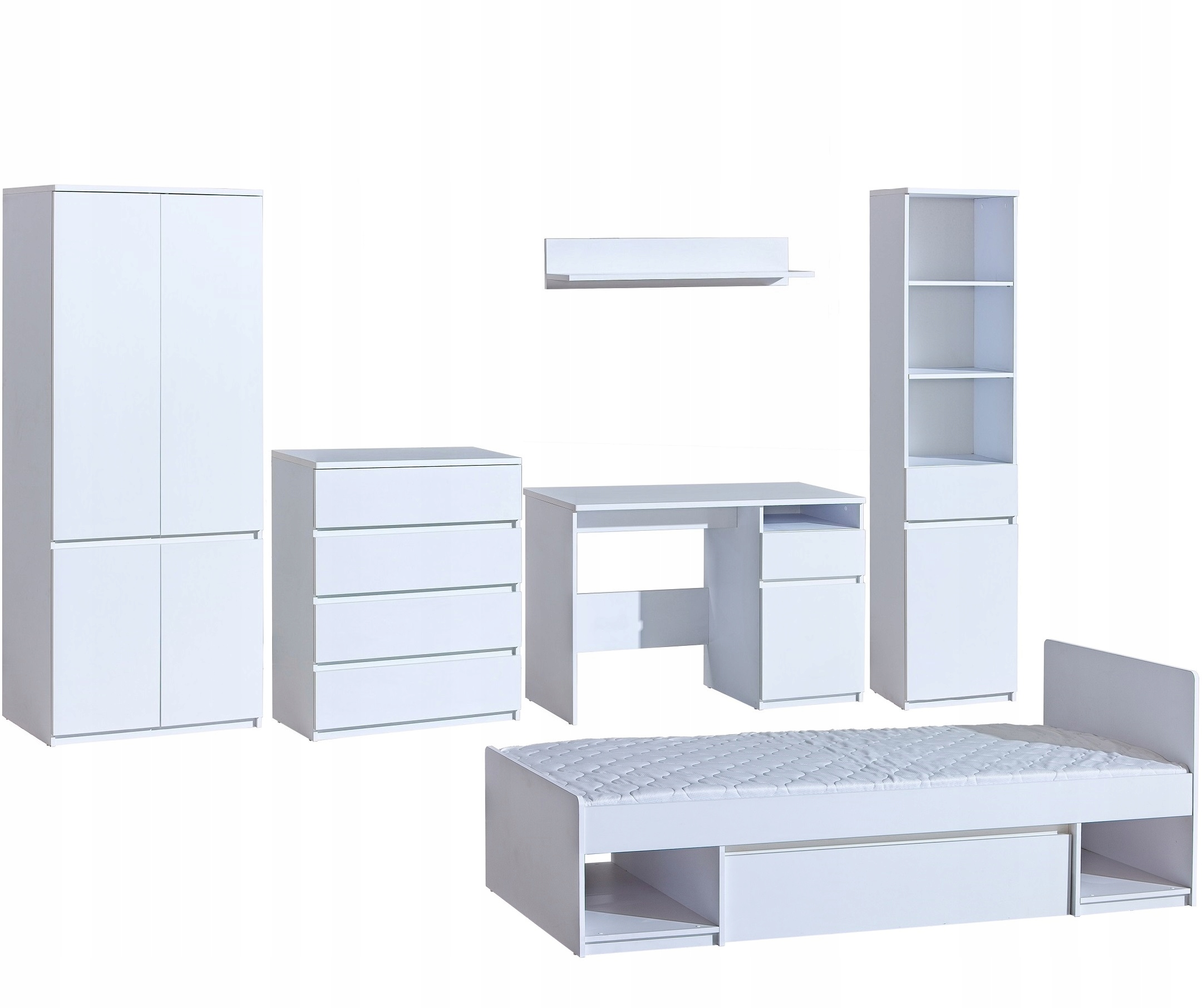 meble półka biała nad biurko komodę łóżko Arca 08 Marka Dolmar