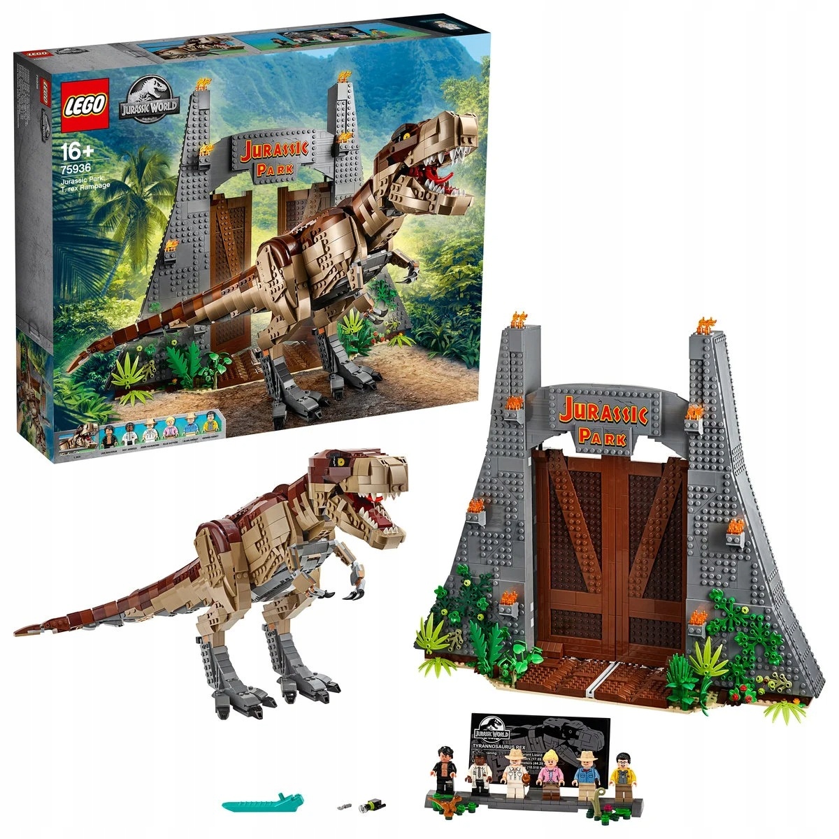Lego Jurassic World Park Jurajski Atak tyranozaura 75936