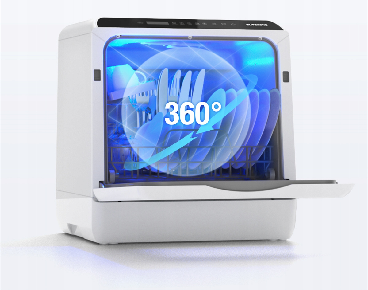 MAŁA ZMYWARKA STOŁOWA NA STÓŁ WOLNOSTOJĄCA NABLATOWA 5 PROGRAMÓW HOTELOWA Poziom hałasu 60 dB