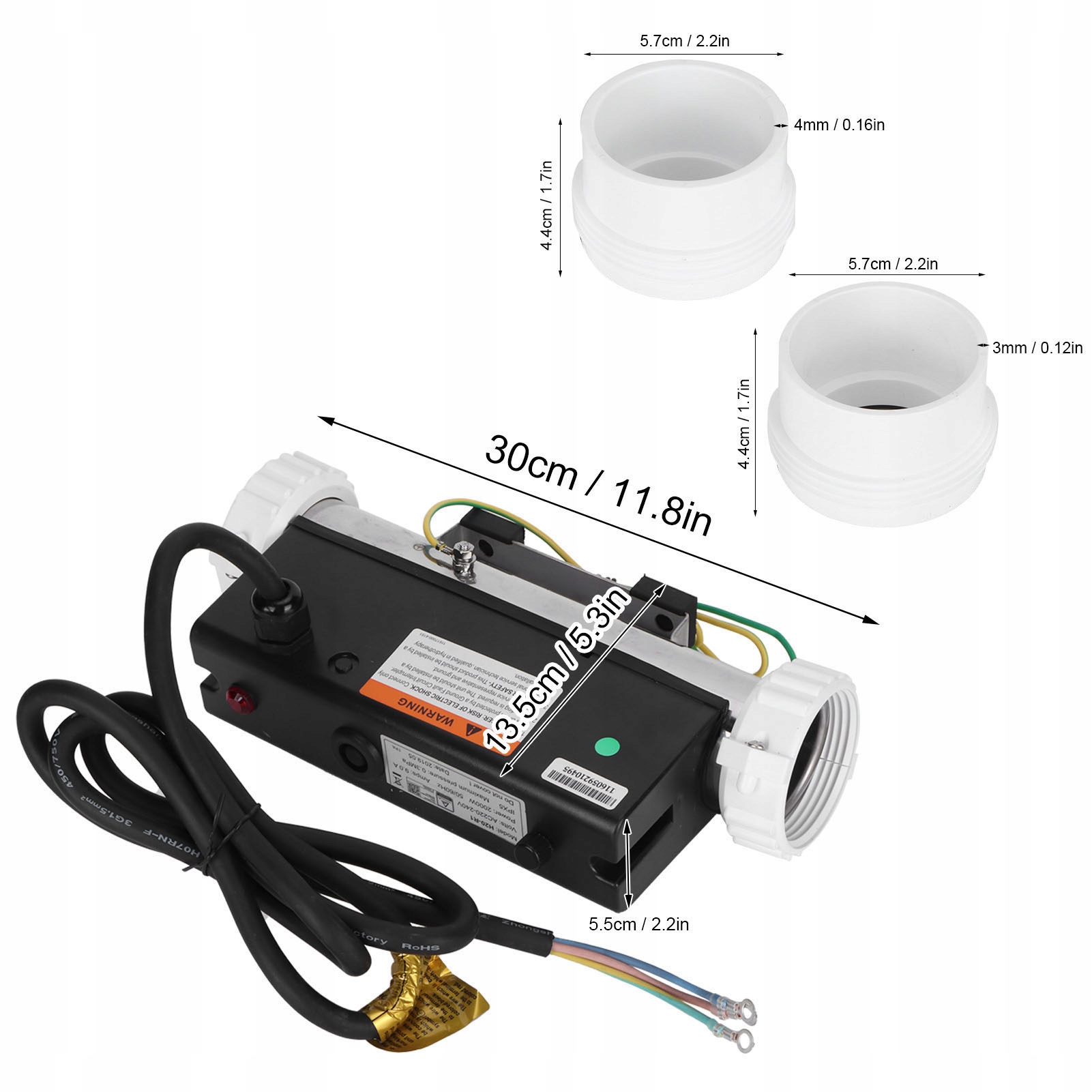 2KW PODGRZEWACZ BASENOWY TERMOSTAT Producent inna