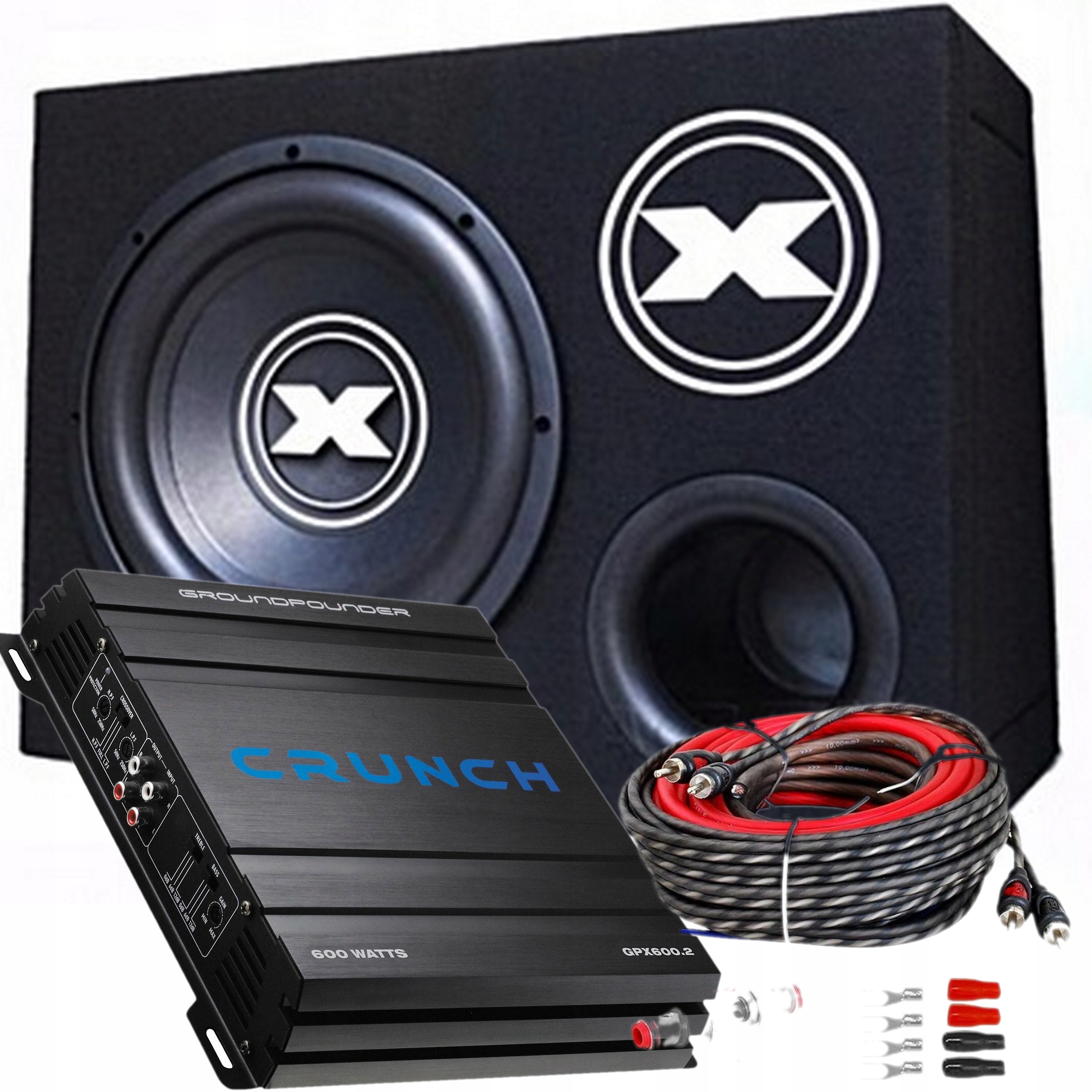 Skříň Excursion SX.v2-12S4 Crunch Kabely 400W Rms AeroBassReflex Mdf