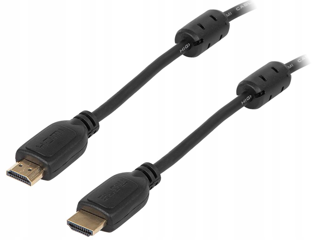 FIRMOWY KABEL Przewód HDMI-HDMI 3m filtry czarny