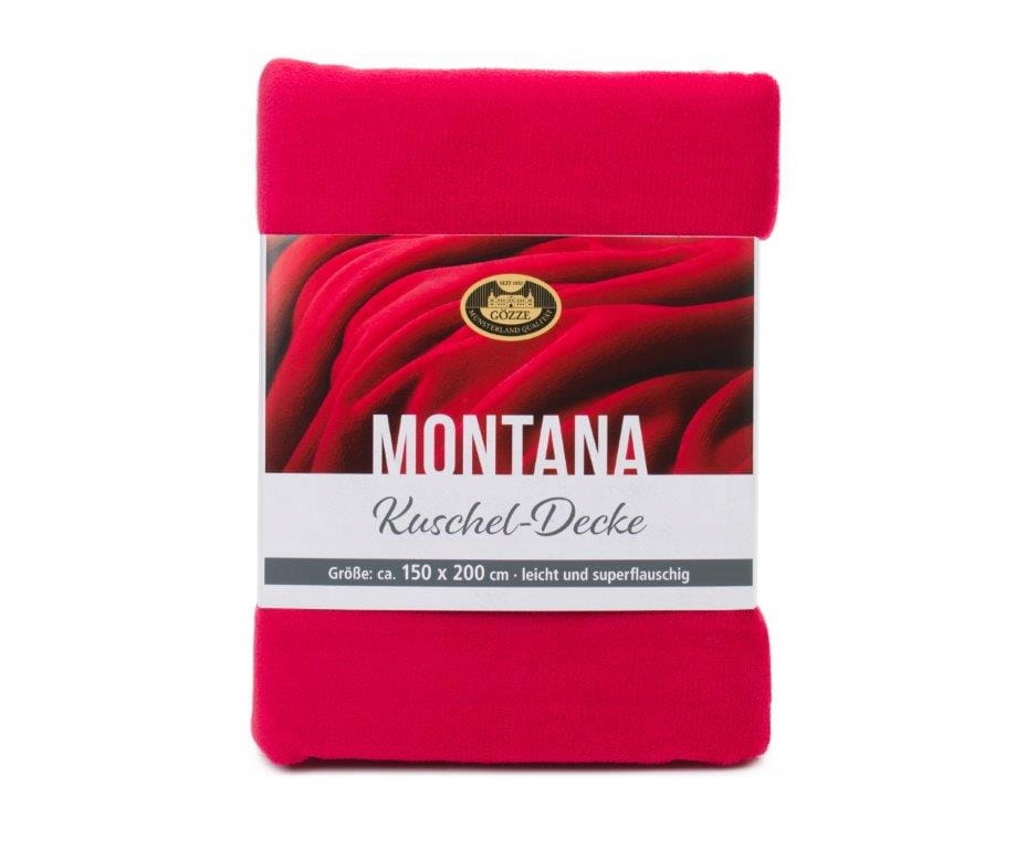Deka Montana Uni, 150 x 200 cm, červená