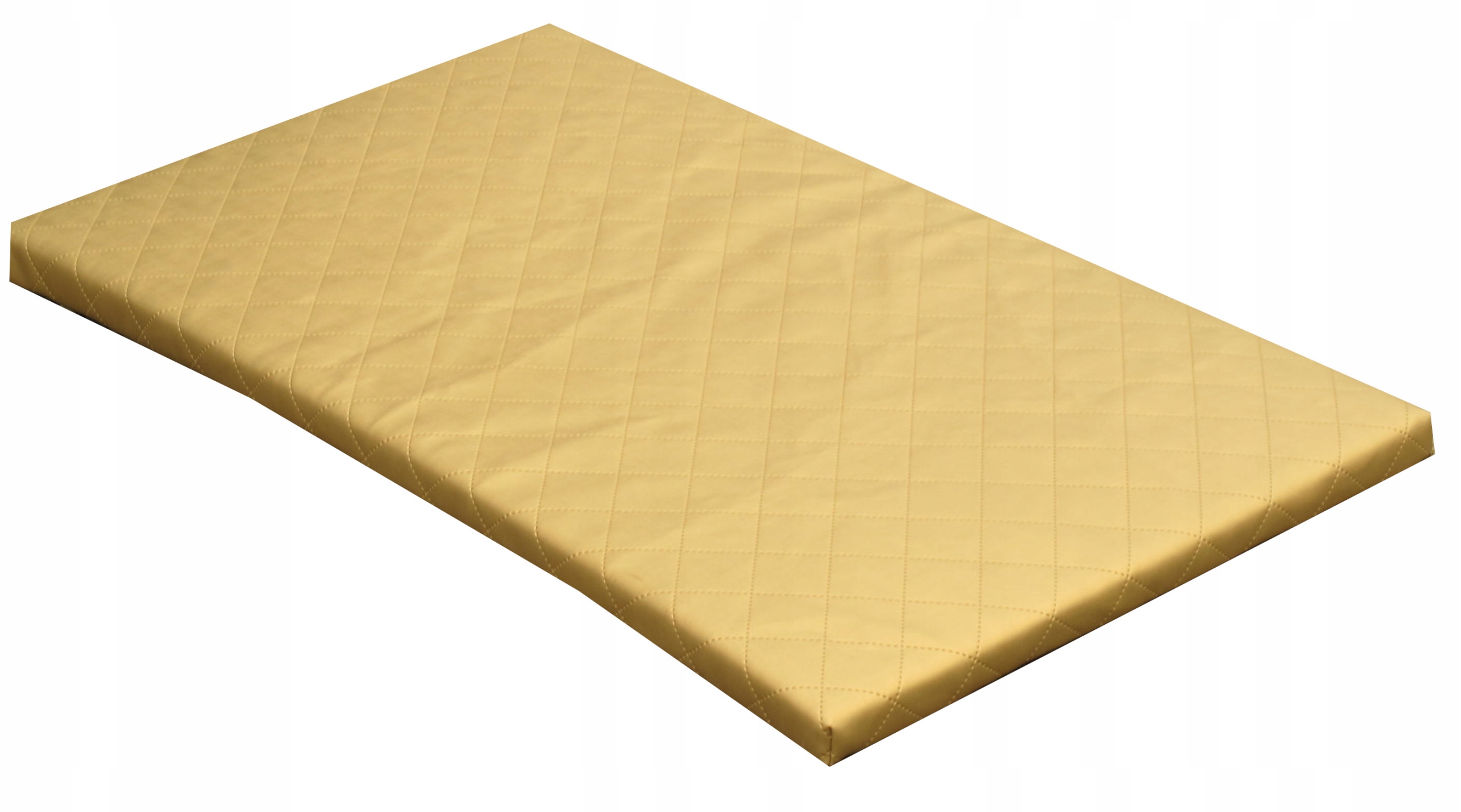 Materac Ecoskóra Wodoodporny Legowisko Posłanie XL Satynowe Złoto