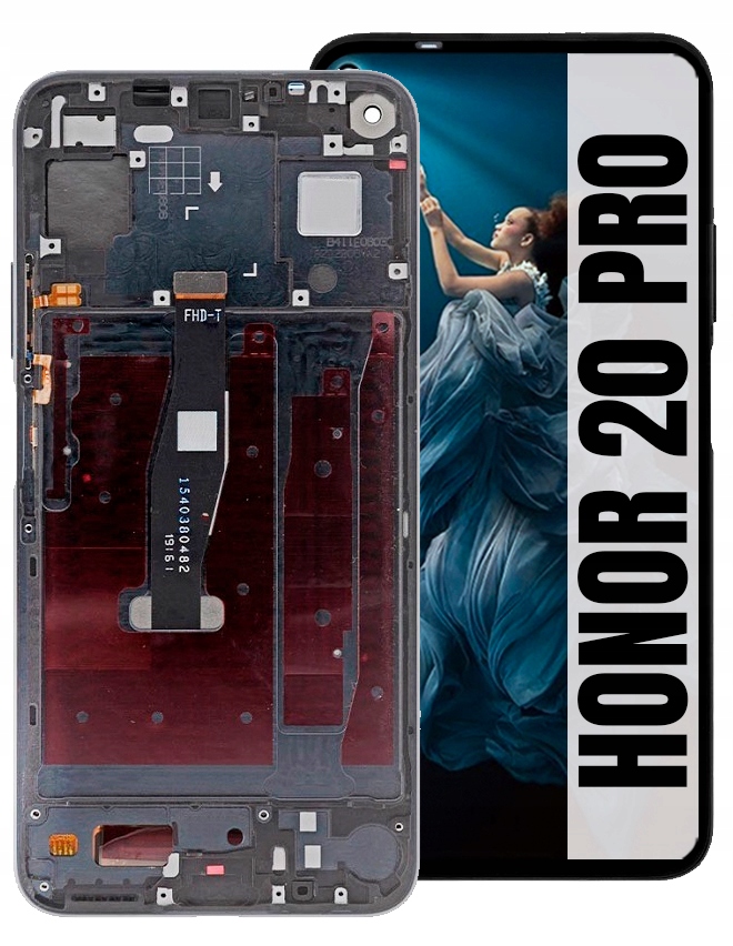 Huawei Honor 20 Pro LCD displej Obrazovka Rámeček