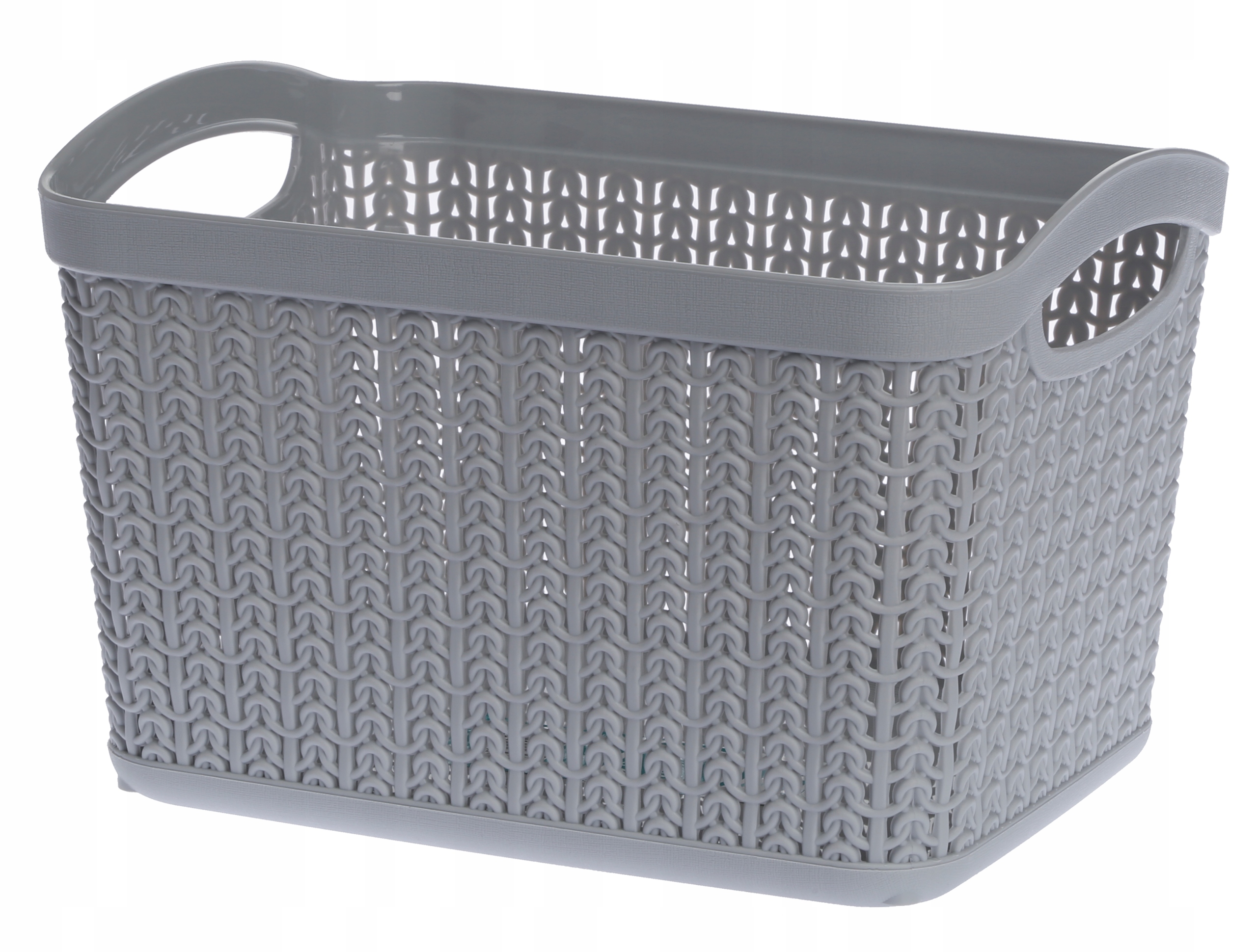 KOSZYK KOSZ WILLOW 6,6L PROSTOKĄTNY SZARY JASNY