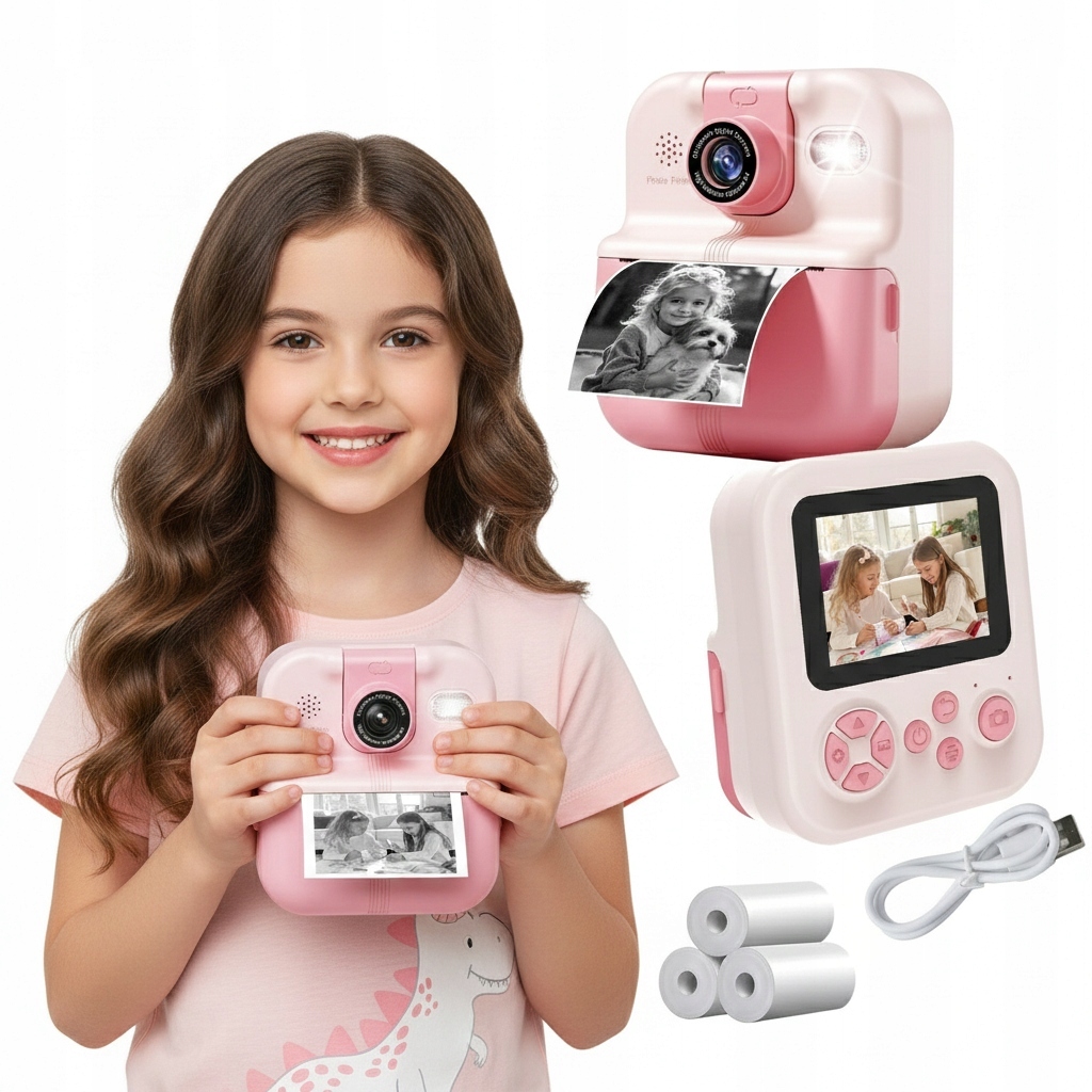 Termální tiskárna Phomemo Fotuś Mini Fotoaparát Okamžité hraní Usb Bt