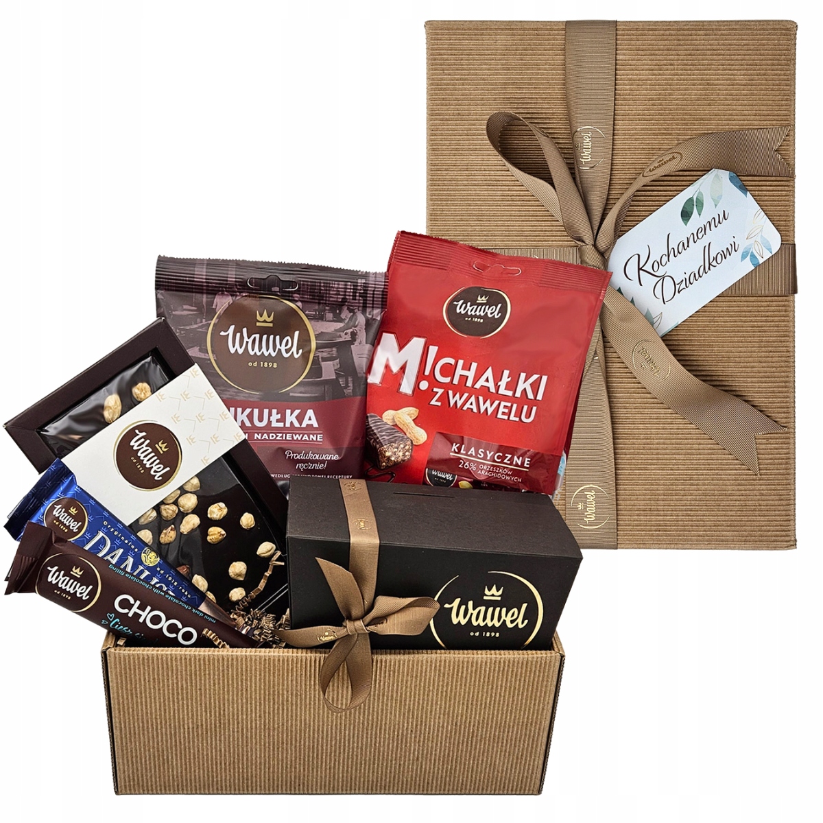 dla Dziadka Zestaw prezentowy Słodyczy Czekolada Cukierki Wawel