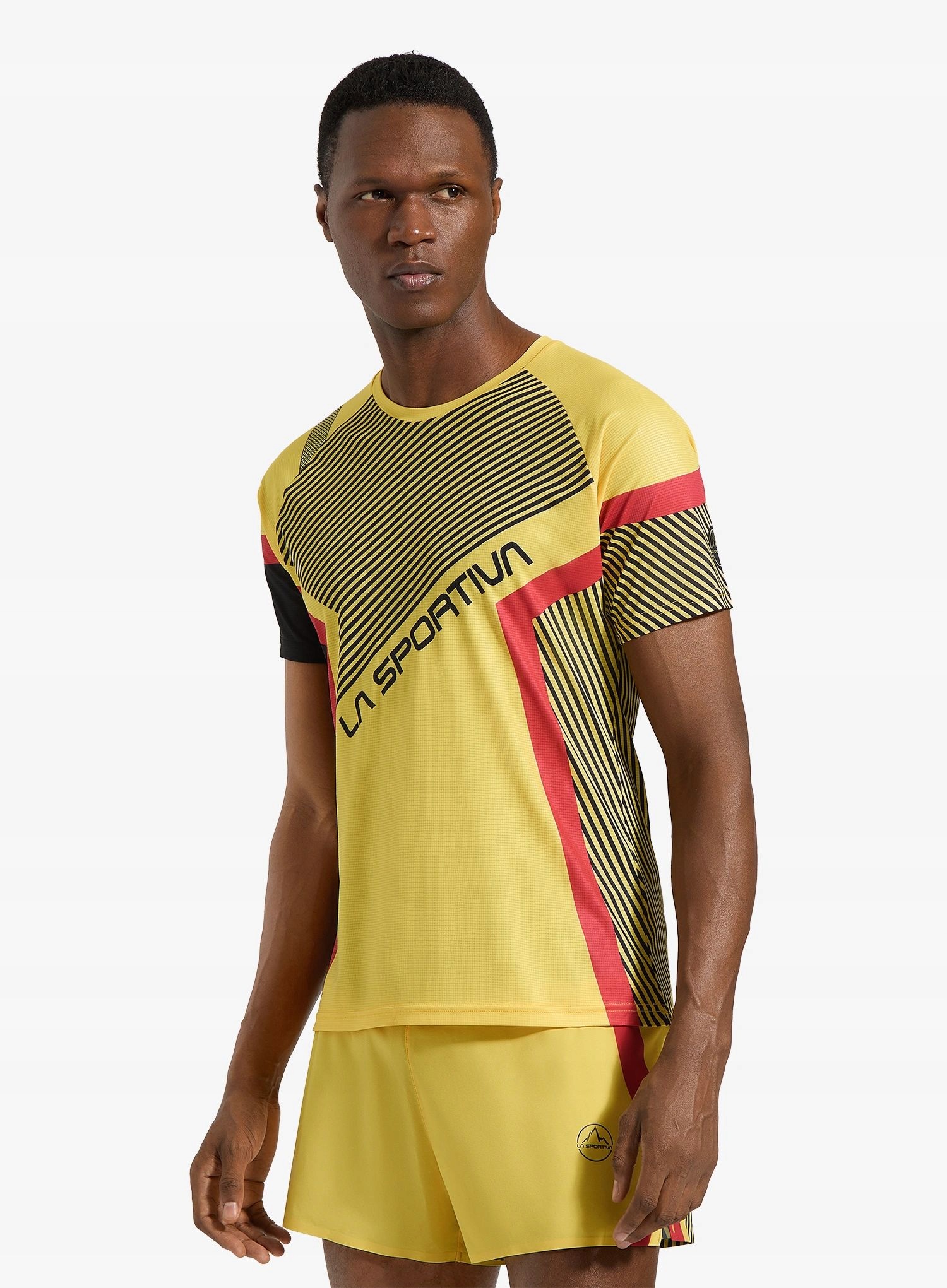 Koszulka do biegania La Sportiva Flow T-Shirt black/yellow L