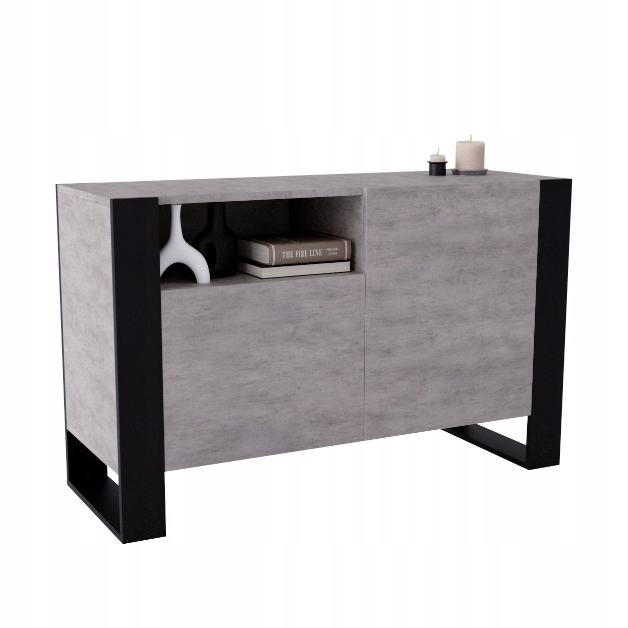 

Komoda Karo 120cm Beton salon szafa Sypialnia hol