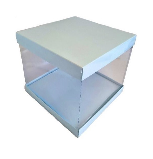 

Pudełko na tort 25x25x20 Błękitne