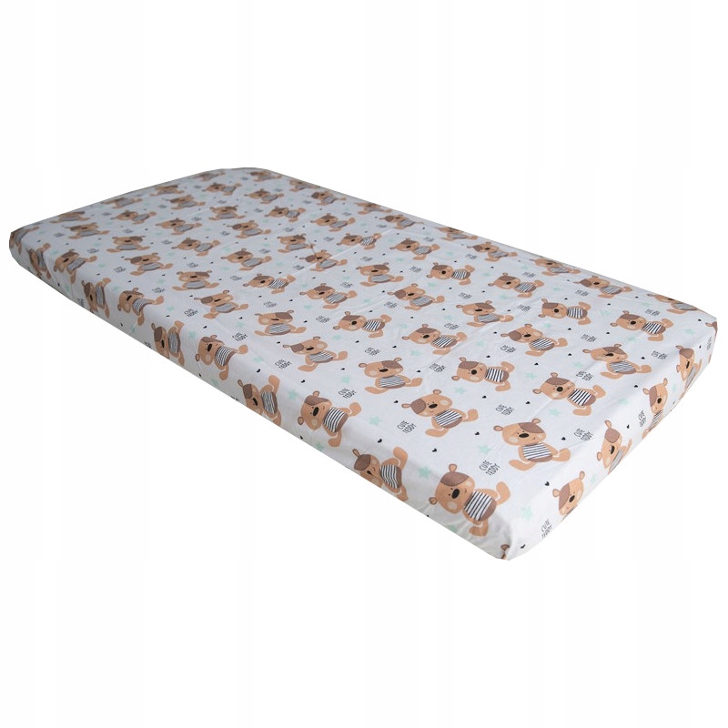 

Prześcieradło z gumką do łóżeczka 60x120 bawełna