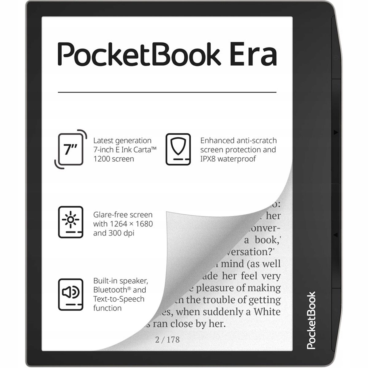 Czytnik Ebook Tablet PocketBook Era 700 16GB 7 Cali E-Ink IPX8 Głośnik Tts