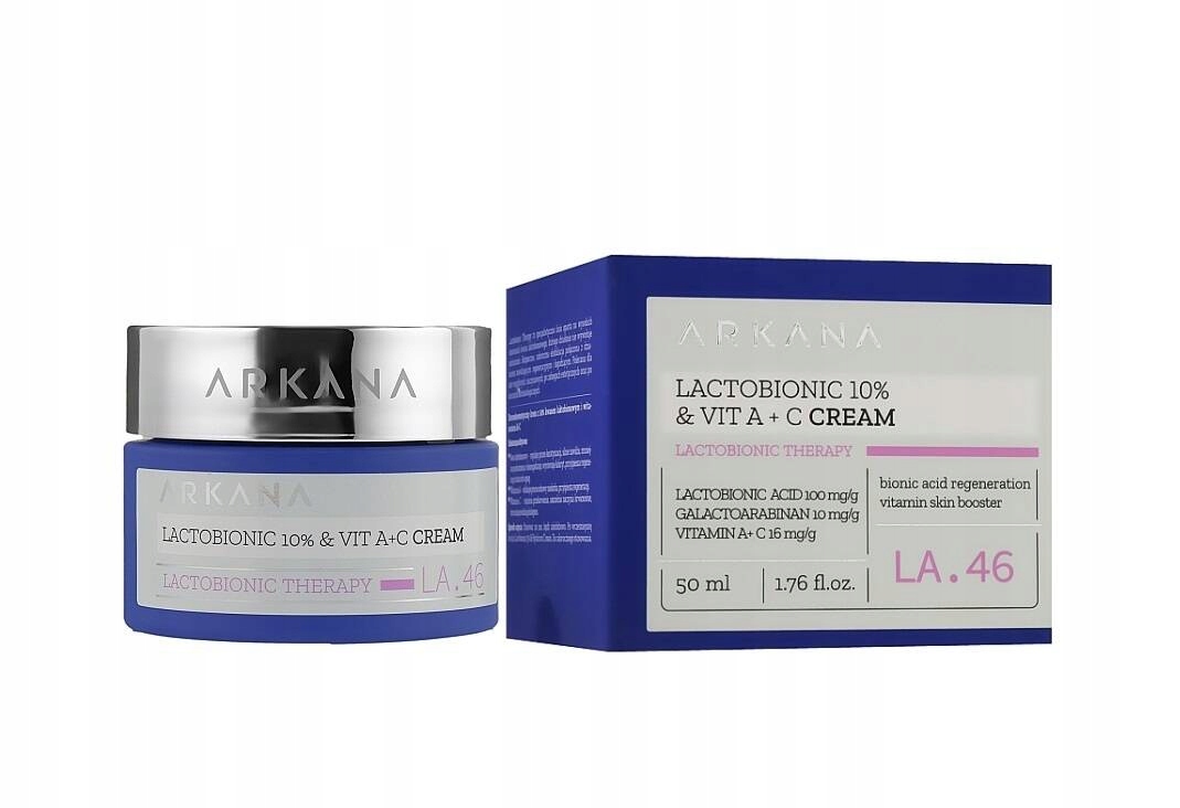 Lactobionic 10%&Vit A+c Cream, Krem Regenerujący do Twarzy