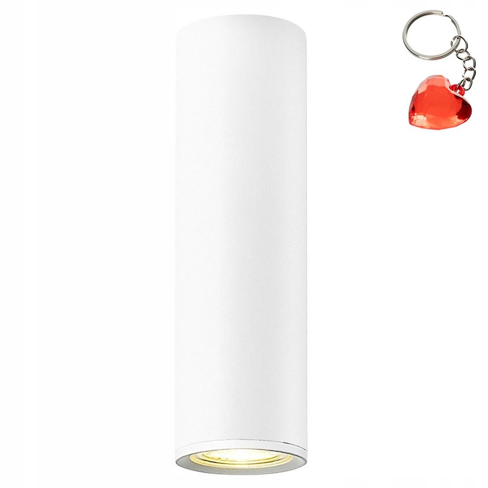 Biela okrúhla nástenná lampa spot tuba Loya Zuma Line Darček