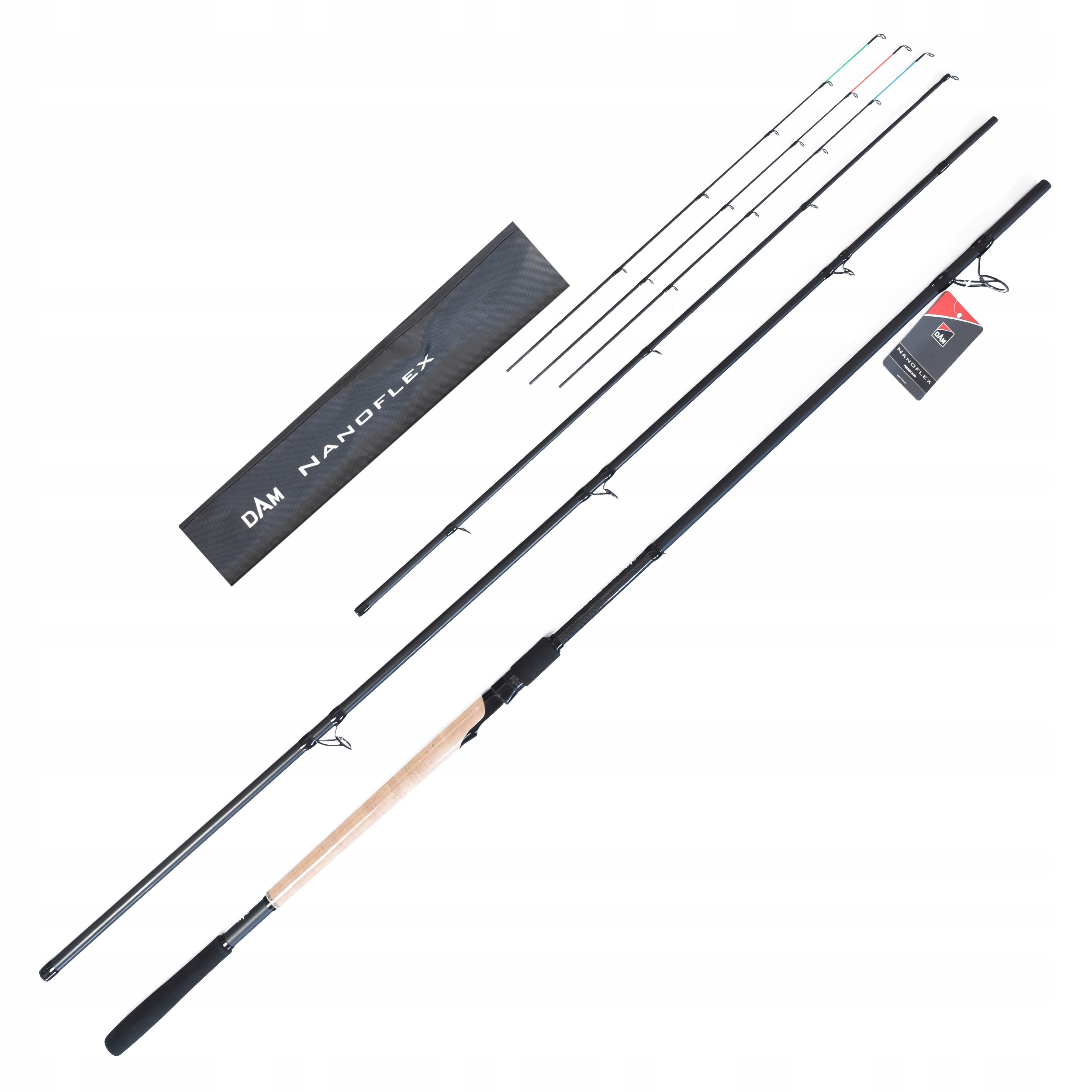 Wędka feederowa Dam Nanoflex Distance Feeder 3.90m 60-120g 3 szczytówki
