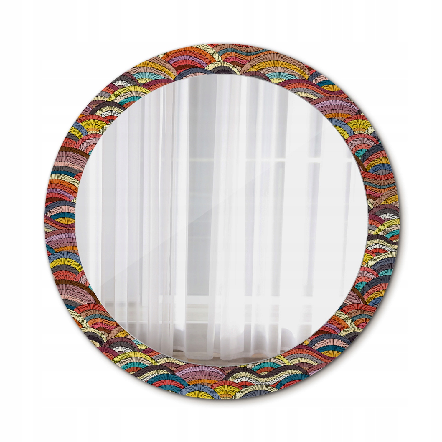 Závesné zrkadlo na vizáž Ornament 80 cm