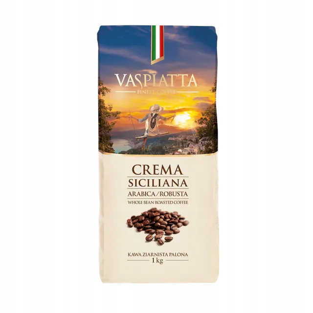 Vaspiatta Crema Siciliana Káva Zrnková směsná 1000 g