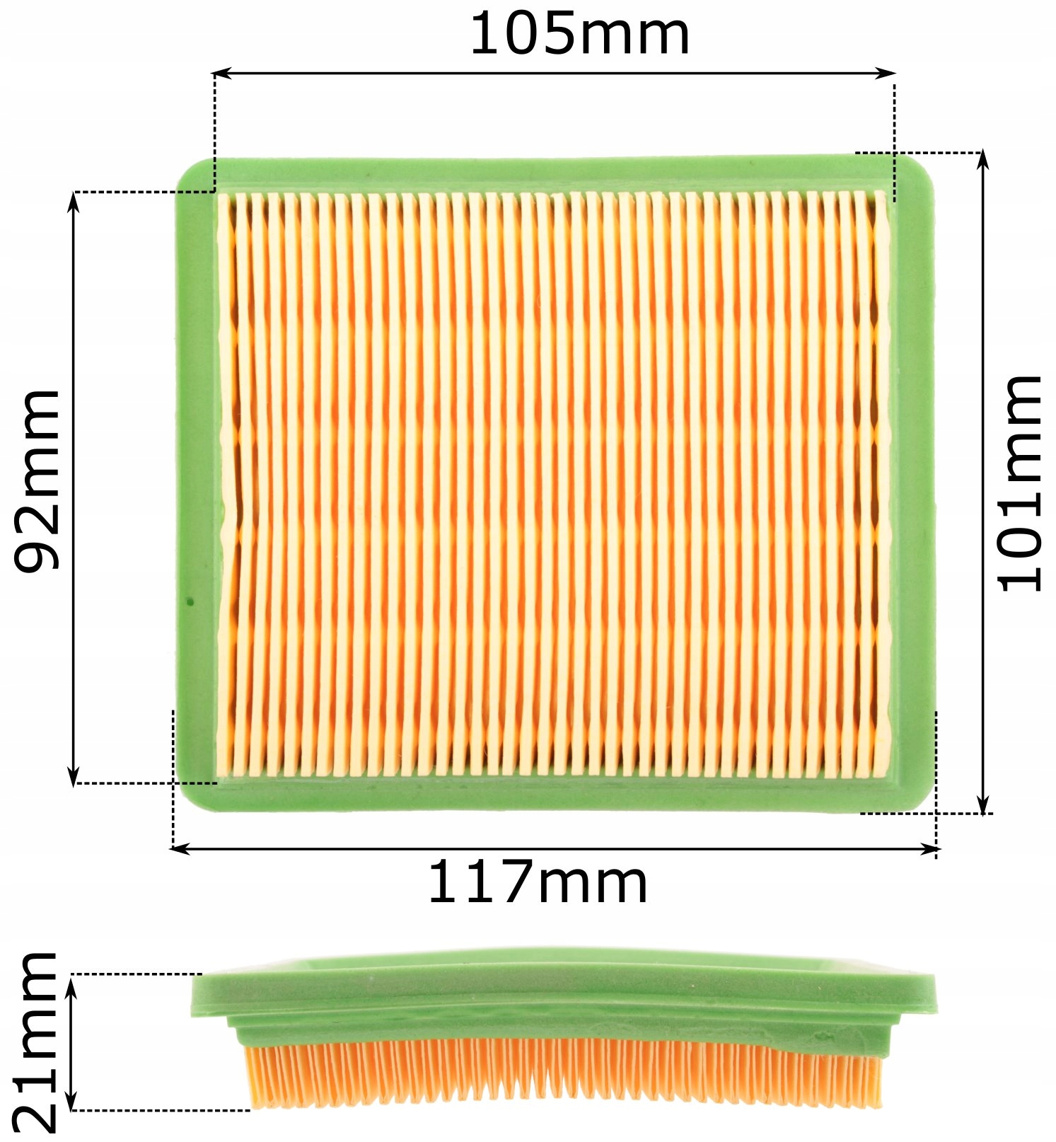 FILTR POWIETRZA DO KOSIARKI NAC T375 T475 T575 T675 TEXAS KOSIARKA EAN (GTIN) 5903794716988