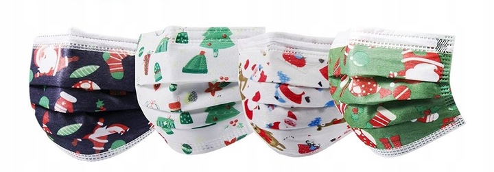 SWIĄTECZNA MASECZKA OCHRONNA JEDNORAZOWA 9 SZT - RENIFER