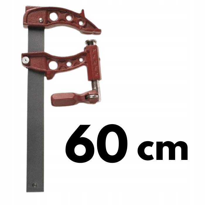 Ścisk stolarski, ślusarski Maxipress F-60cm max. siła nac 900kg, ramię 12cm