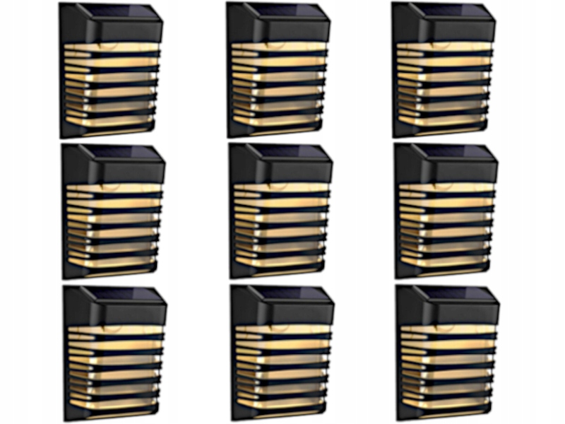 9 x Led solární lampička na Terasa Balkon se senzorem soumraku