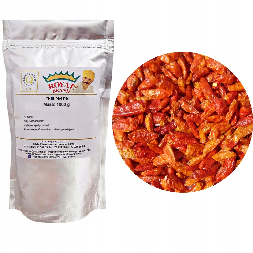 Chili Całe Strąki birdeye peperoncino piri piri 1kg