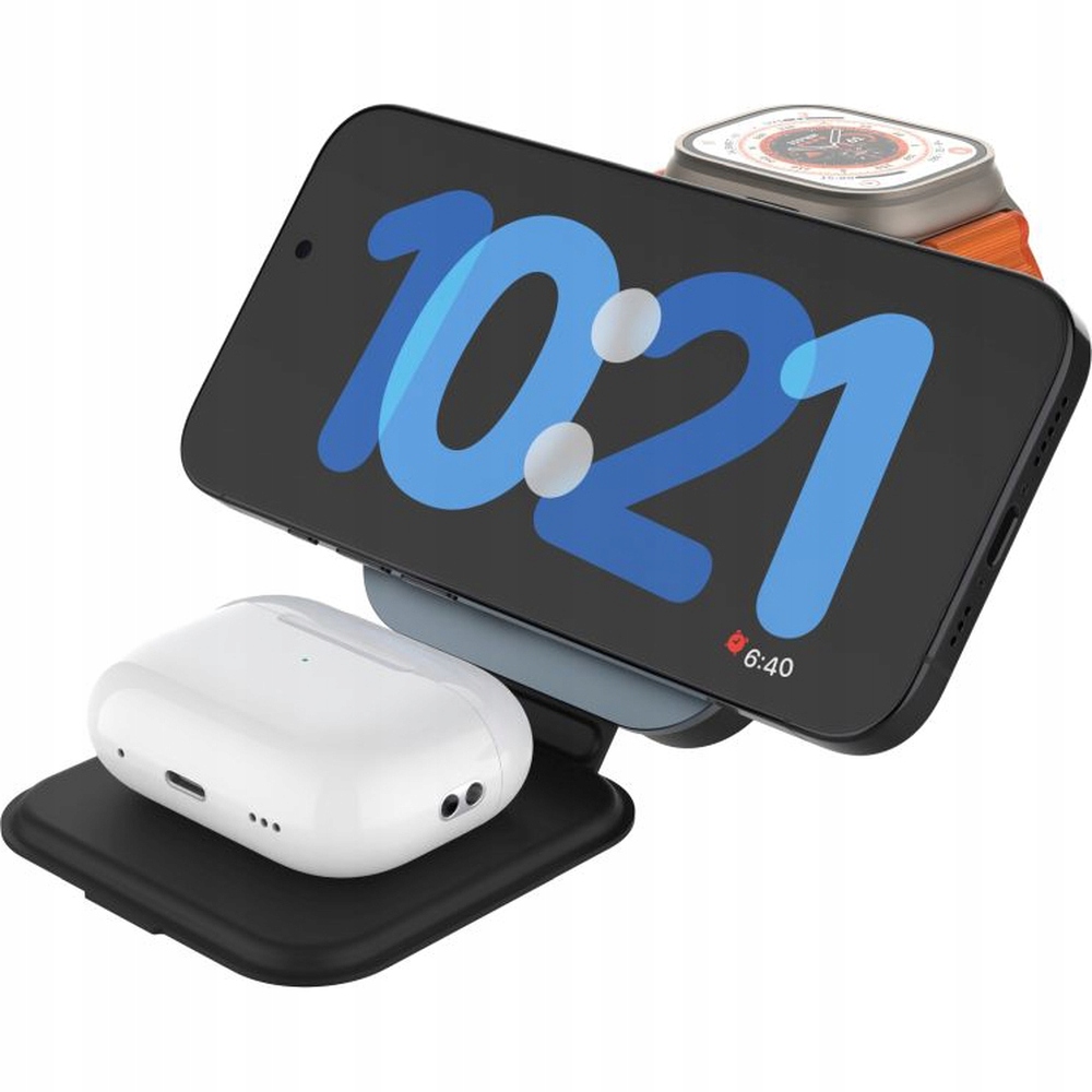 Nabíjačka 3v1 pre iPhone Apple Watch AirPods pre MagSafe Fixed
