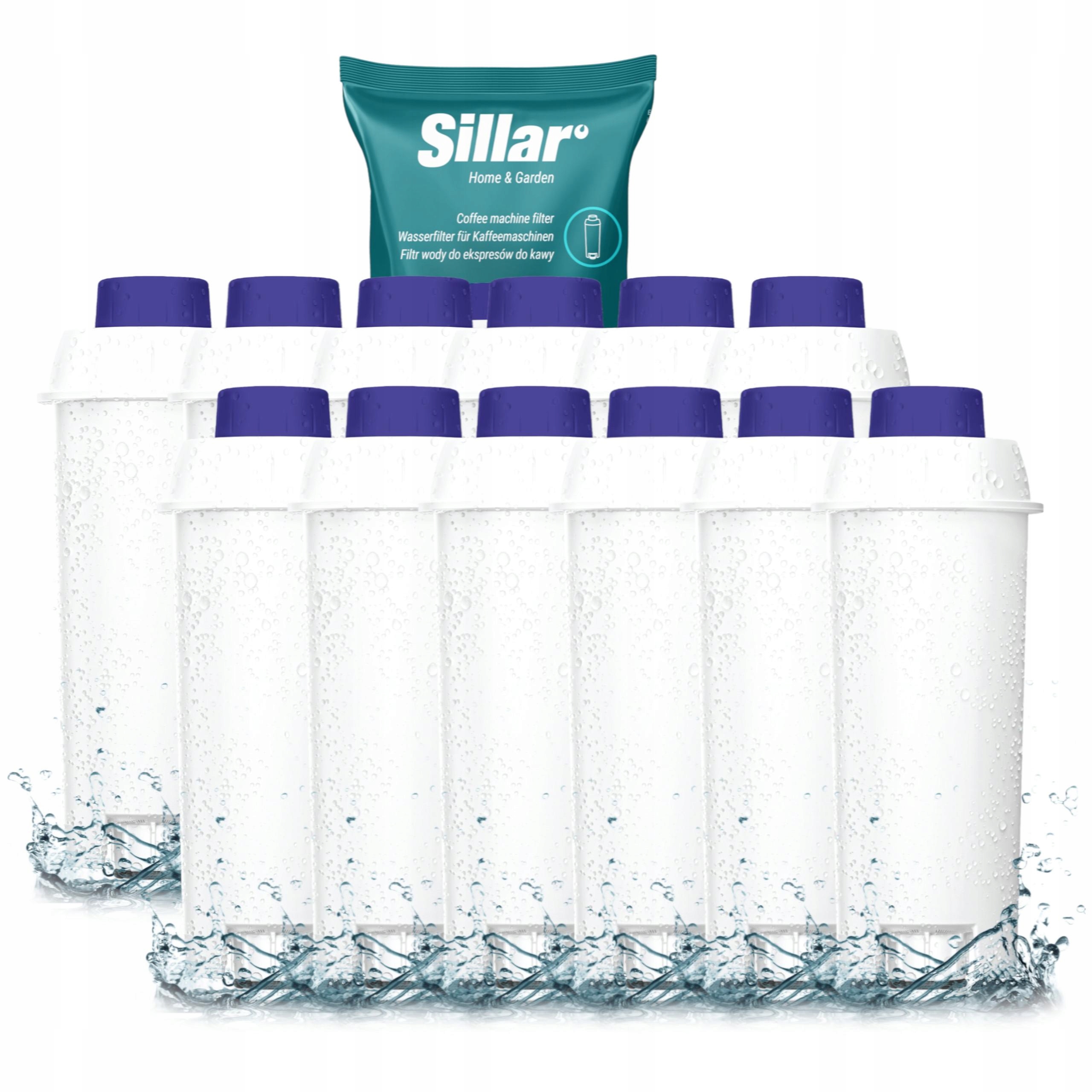 12x filtr do vody pro kávovary Delonghi Dinamica Eletta Ecam náhradní vložka SIllar