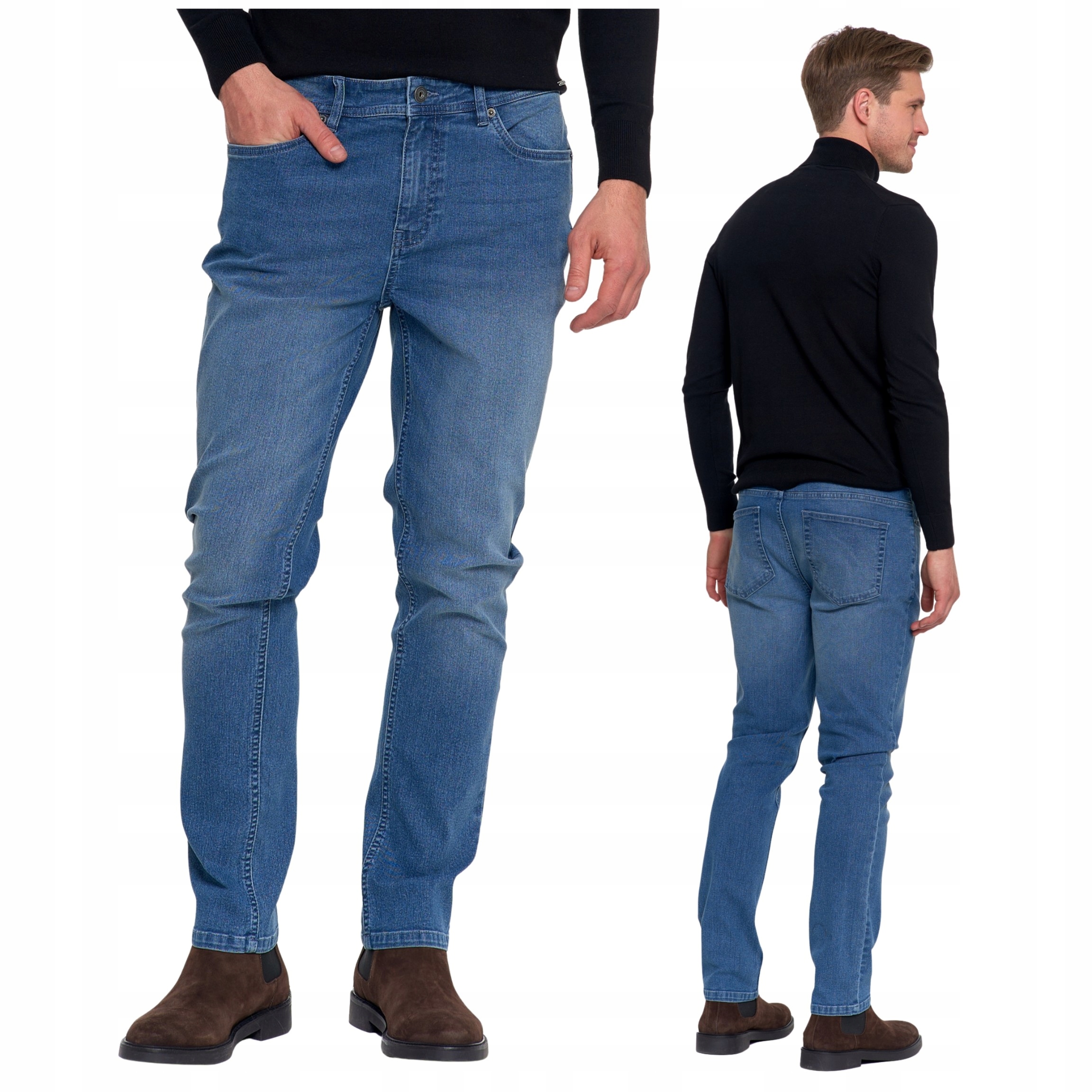 Pánské Džínové Kalhoty Klasické Jednoduché Nohavice Módní Moraj 32