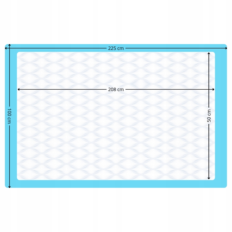 Podkłady CHŁONNE na ŁÓŻKO 100x225 cm higieniczne MOCNE 10 szt. ZARYS Marka Betatex