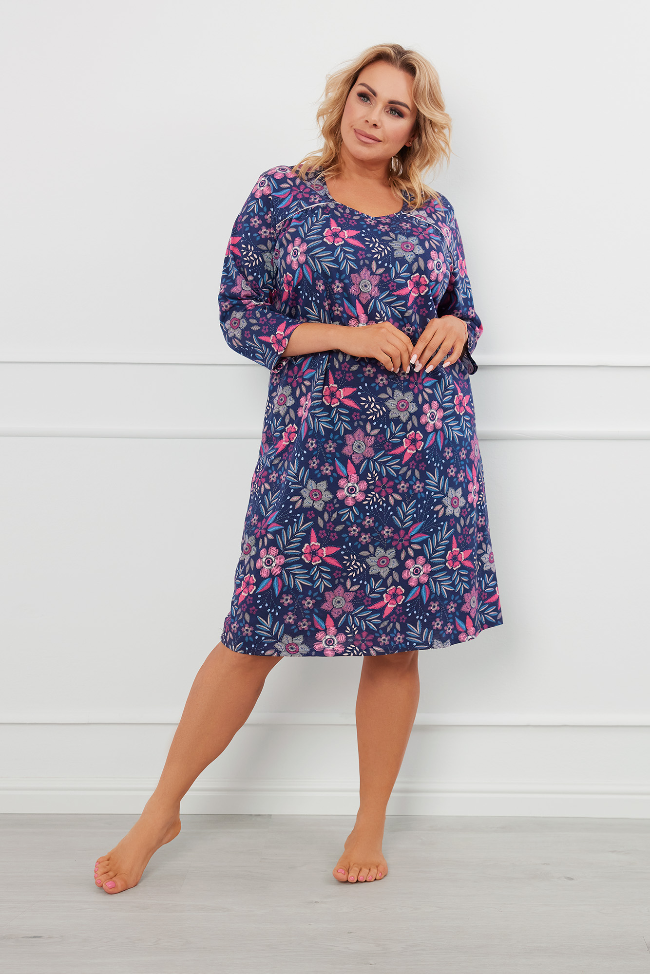 Dámská topovaná košile s 3/4 rukávem XXL Italian Fashion