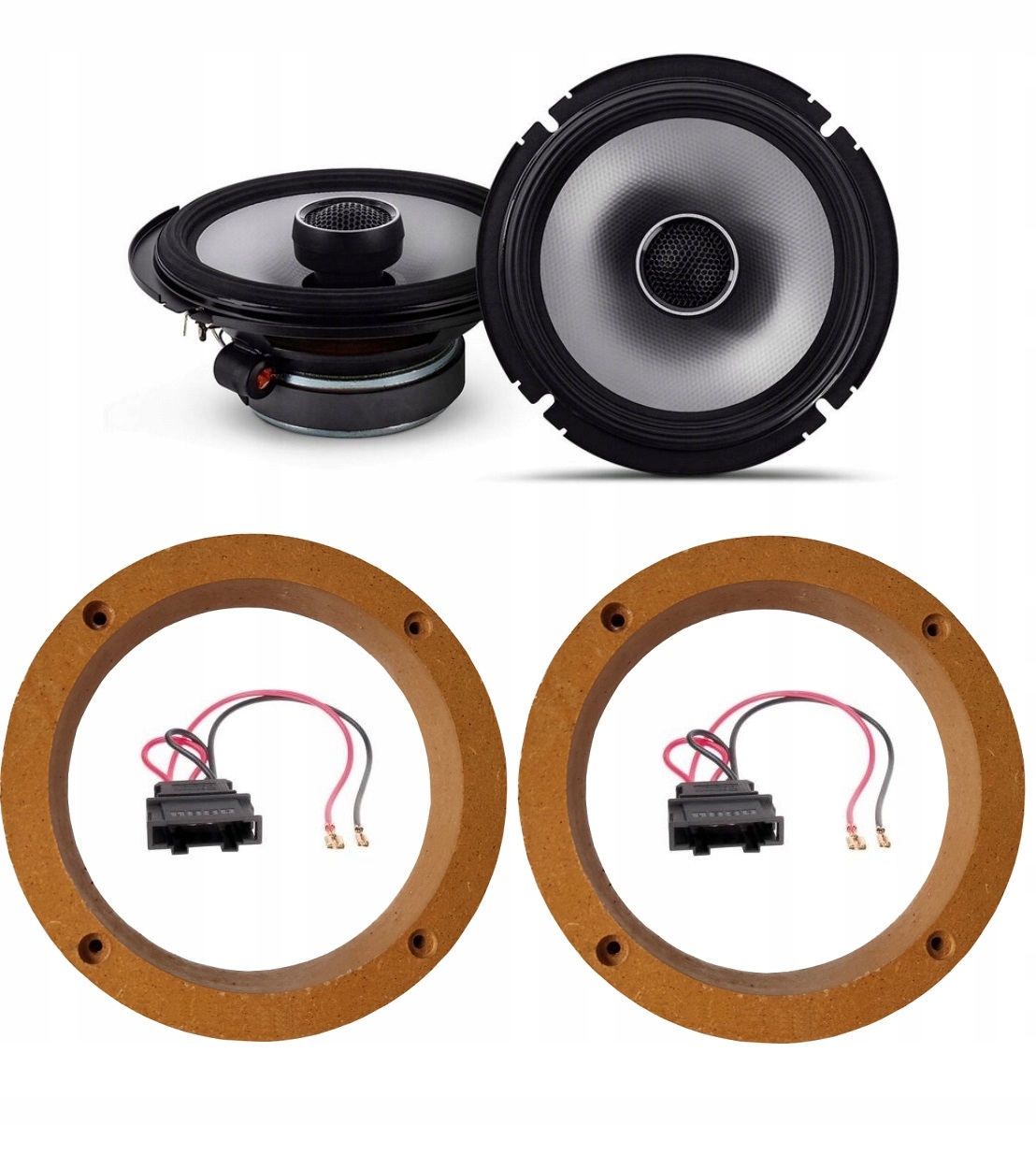 Automobilové reproduktory 165 mm Alpine S2-S65 Vw Golf 4 Passat 3B B5 Predné Zadné