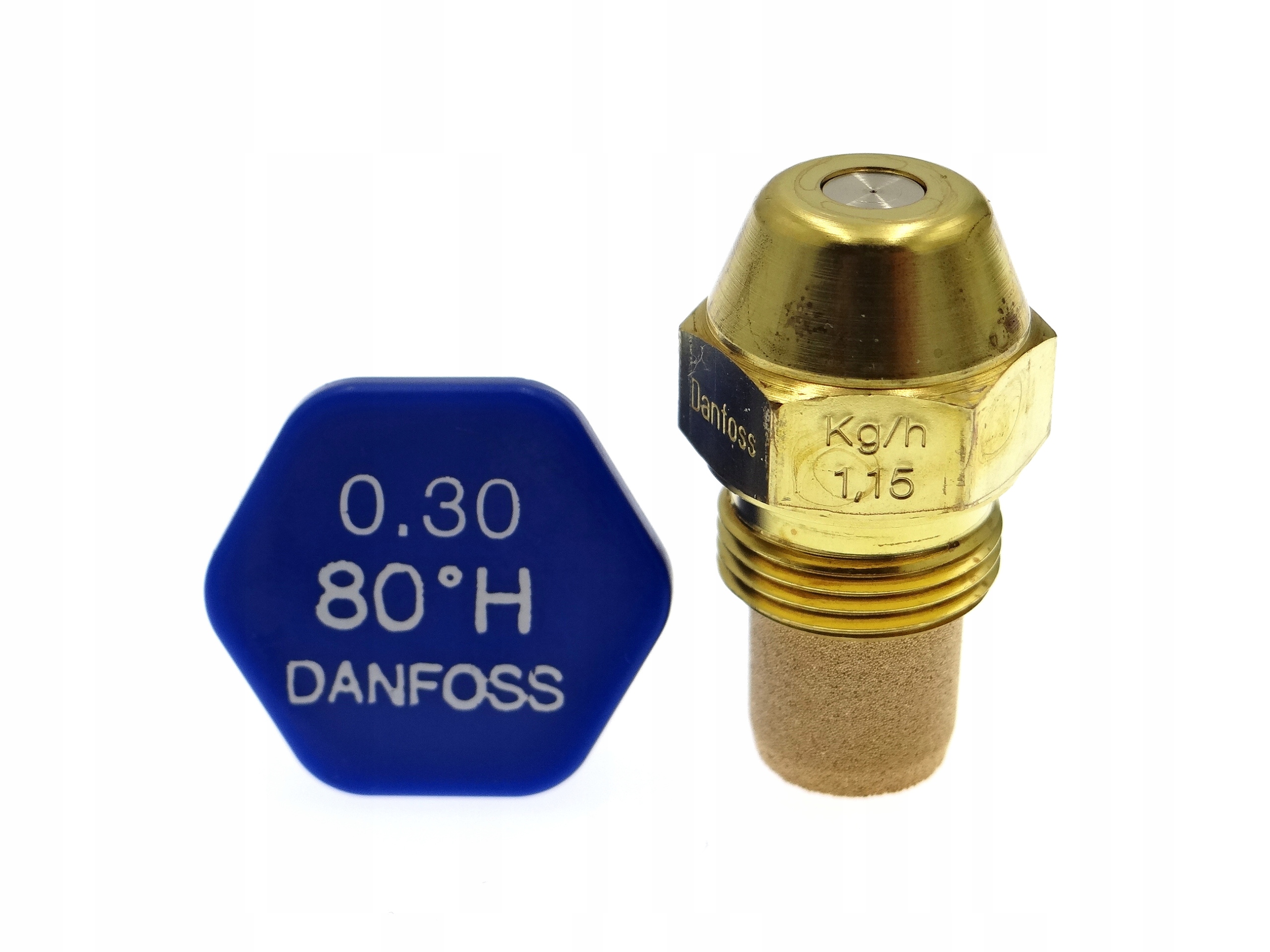 Tryska Danfoss pro olejové hořáky 0,30 USgal/h 80°H 1,15 kg/h