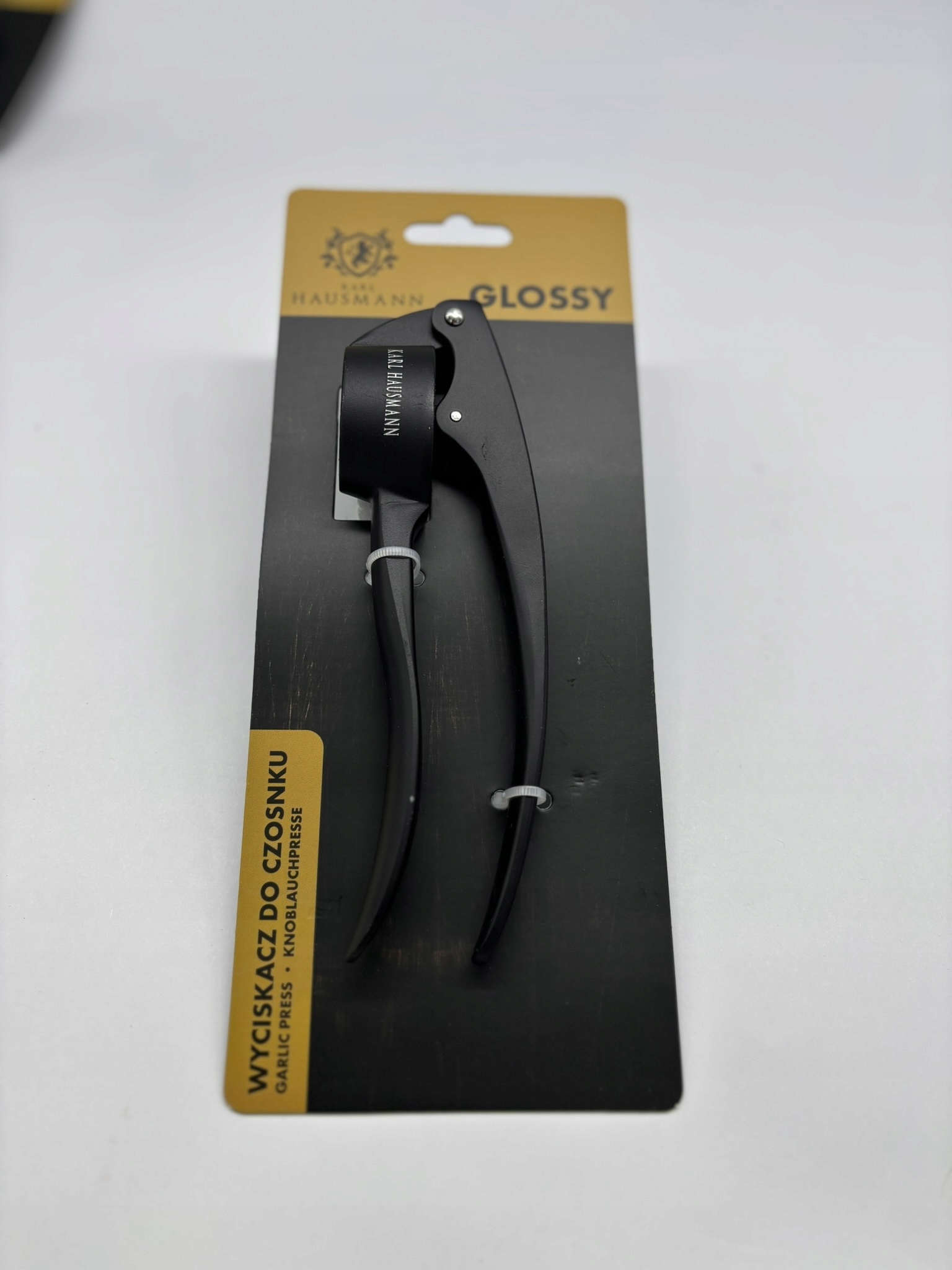 WYCISKACZ DO CZOSNKU ROZDRABNIACZ WYCISKARKA PRASKA ZGNIATACZ STALOWY CZERŃ