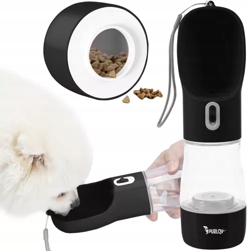 Levně Láhev/ lahev na pití s miskou pro psy Purlov 21033