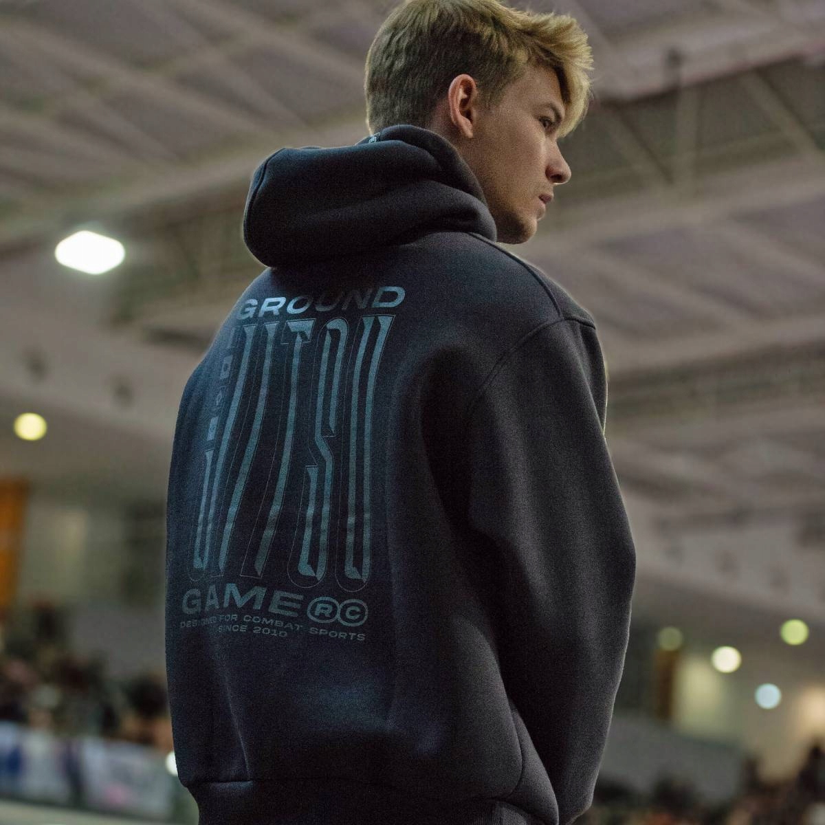 Mikina s kapucí Oversize Jitsu (Antracit) XL Ground Game Ground Game