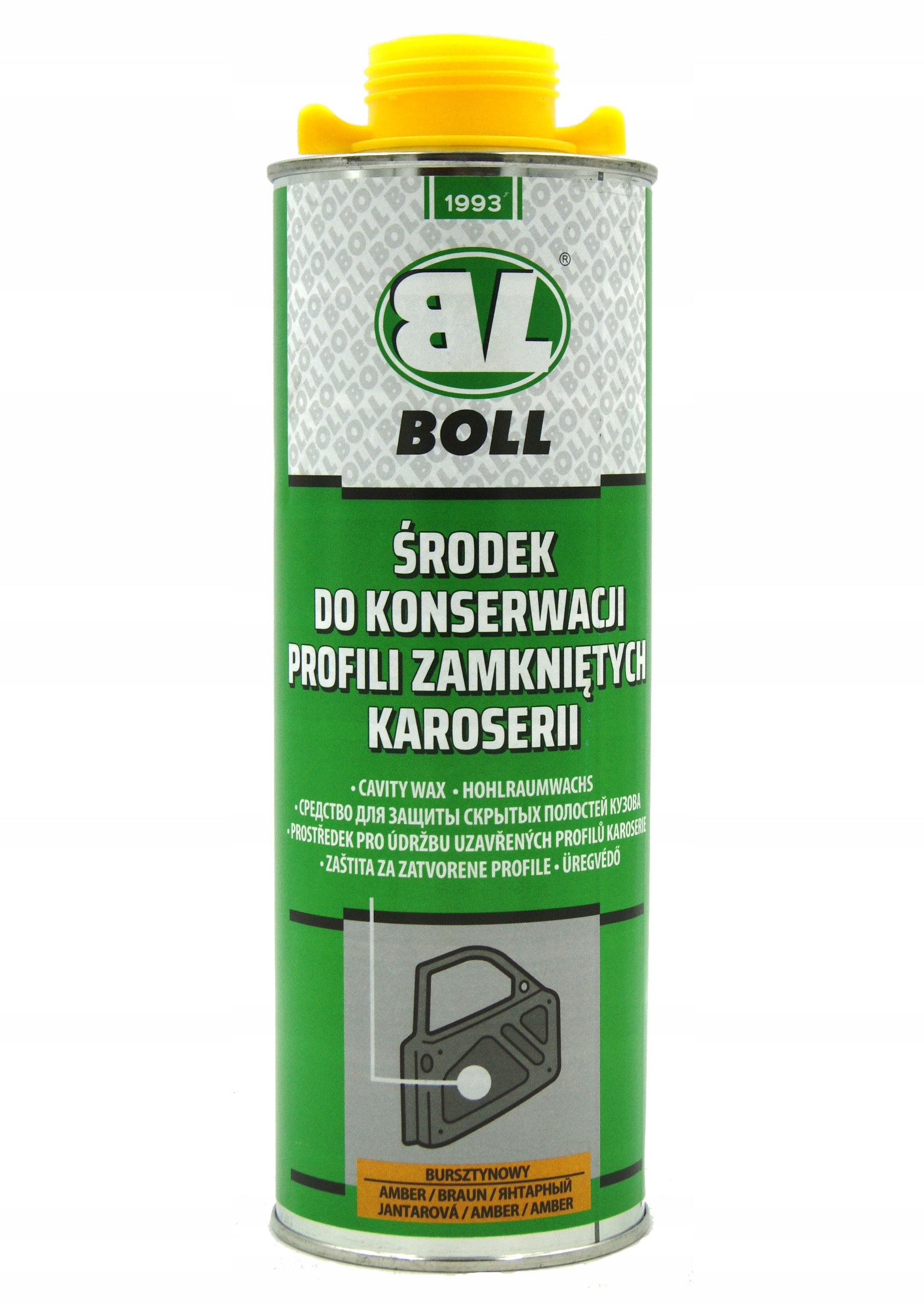 BOLL ŚRODEK DO KONSERWACJI PROFILI ZAMKNIĘTYCH BURSZTYNOWY 1 L