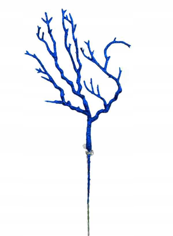 KORALOWIEC Gałązka BROKAT blue Marka inna