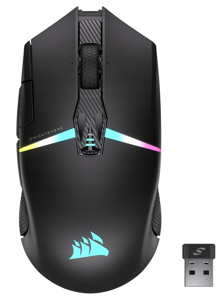 Corsair Nightsabre Bezdrátová myš Rgb 26 000 Dpi