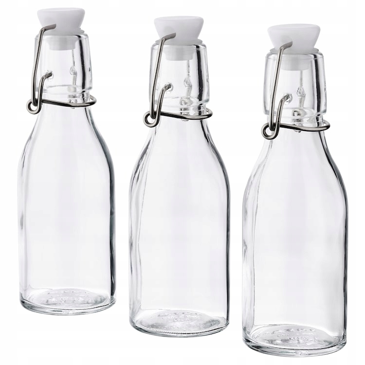 

Ikea Korken butelka z kapslem 150ml 3szt szkło