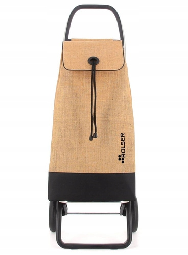 Dvoukolový nákupní vozík Rolser I-Max Yute Bi 2 Wheels přírodní černý