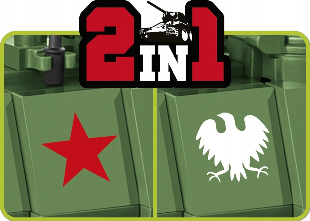 KLOCKI COBI 2542 RADZIECKI CZOŁG ŚREDNI T-34/85 Seria Historical Collection