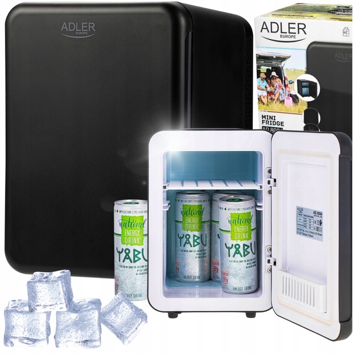 Mini Lodówka Adler Ad 8084 4L, Chłodzi i Grzeje, Idealna w Podróży