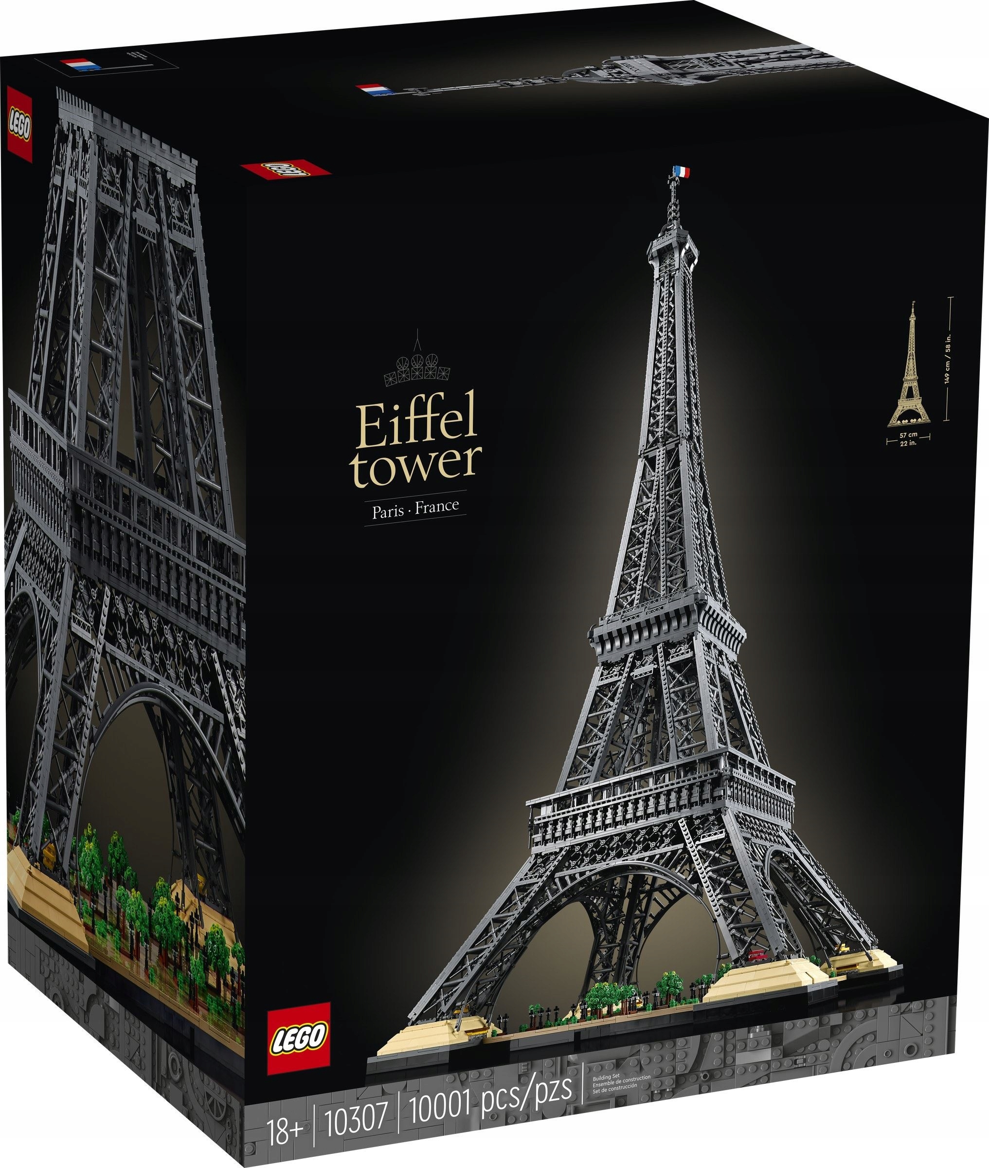 

Lego 10307 Wieża Eiffla Największy Zestaw 10001 el