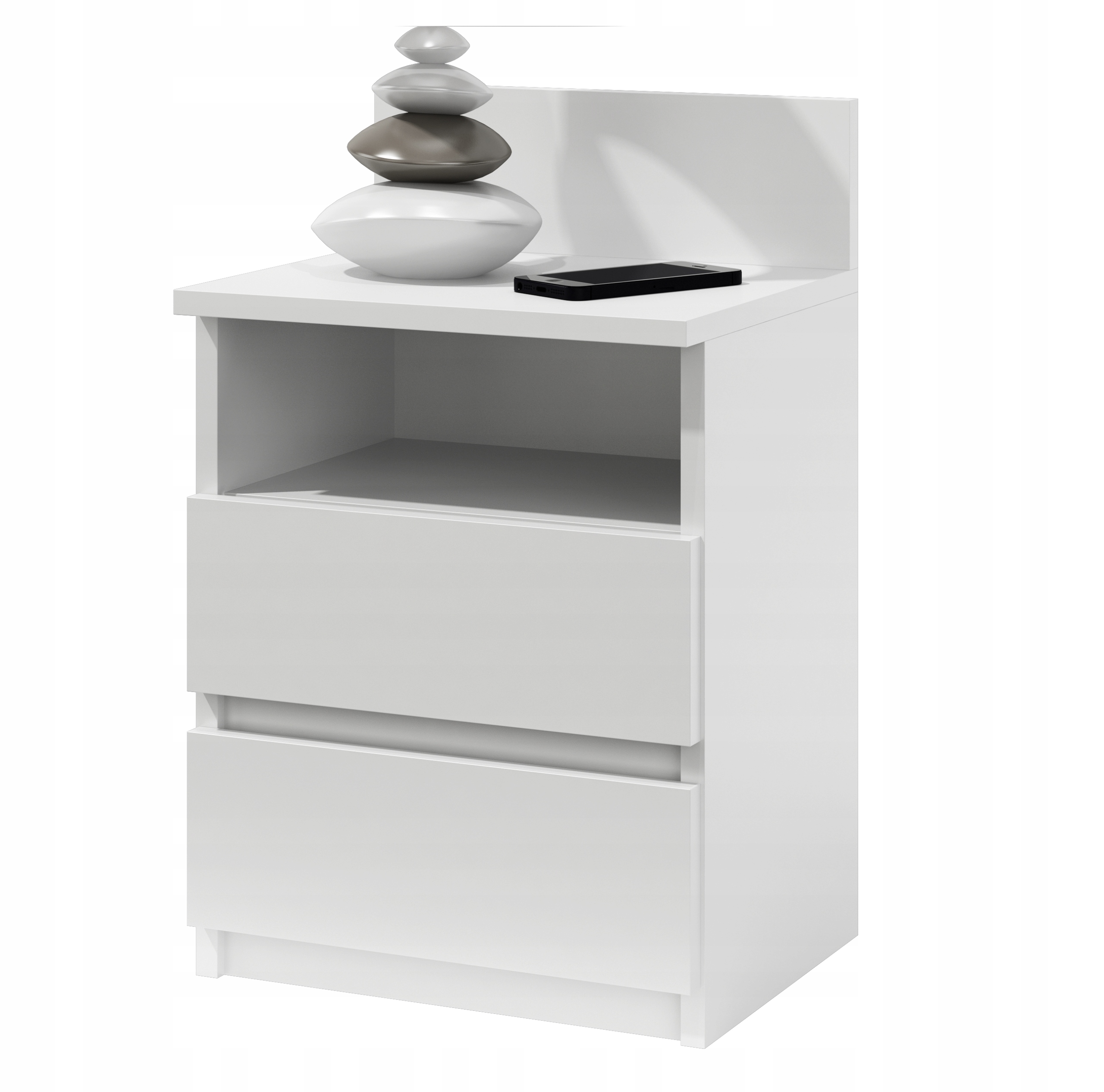 noční stolek, noční stolek M3, barva bílá