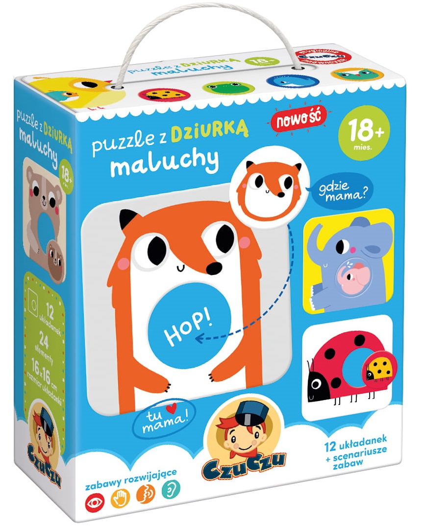 

Czuczu Puzzle z Dziurką Maluchy CzuCzu 18m+