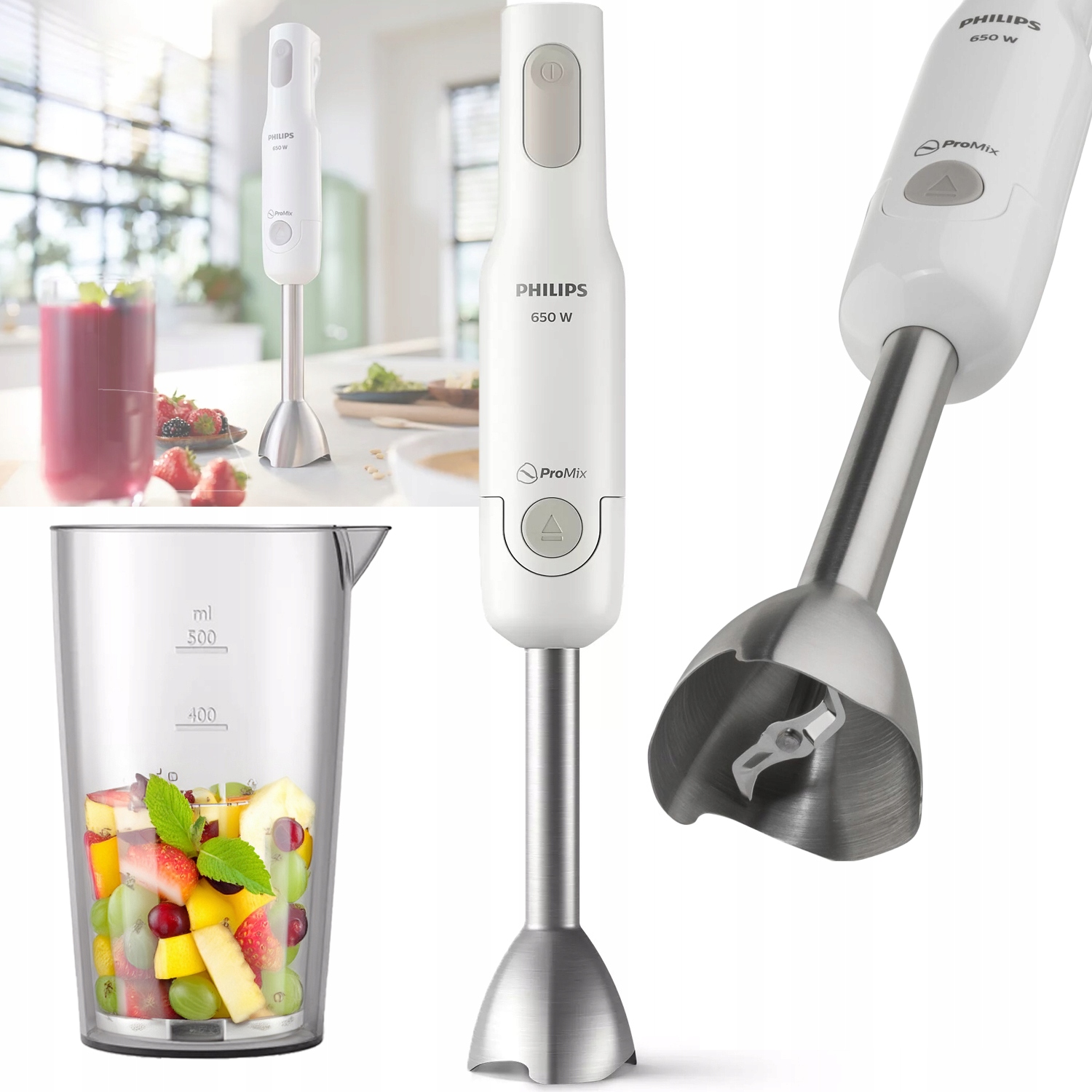 Blender ręczny Philips Hr 2534/00 Daily Collection 650W